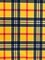 1 Yard Yellow Tartan Plaid Spandex Fabric Four-Way Stretch Material 58 Inches Wide